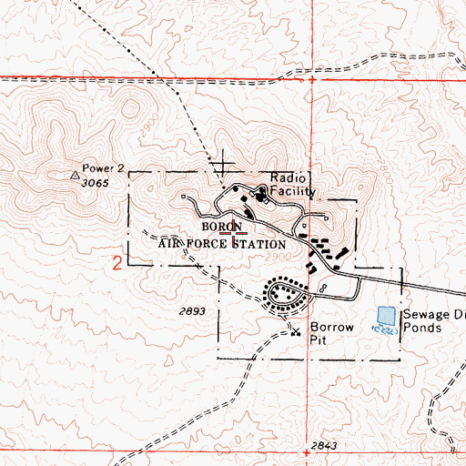 Topographic Map of Boron Air Force Station (historical), CA