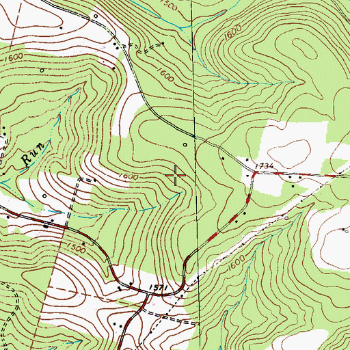 Topographic Map of Township of Burnside, PA