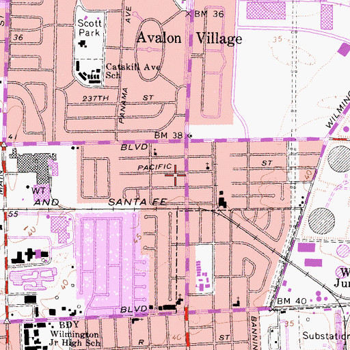 Topographic Map of Rock of Salvation Church, CA