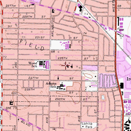 Topographic Map of Vietnamese Alliance Church, CA