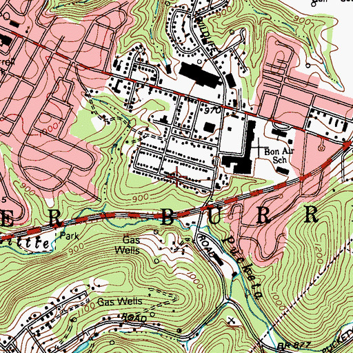 Topographic Map of City of Lower Burrell, PA