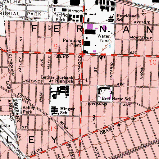 Topographic Map of Little White Chapel, CA
