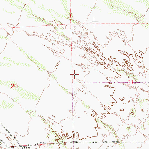 Topographic Map of Brian and Teri Cram Middle School, NV