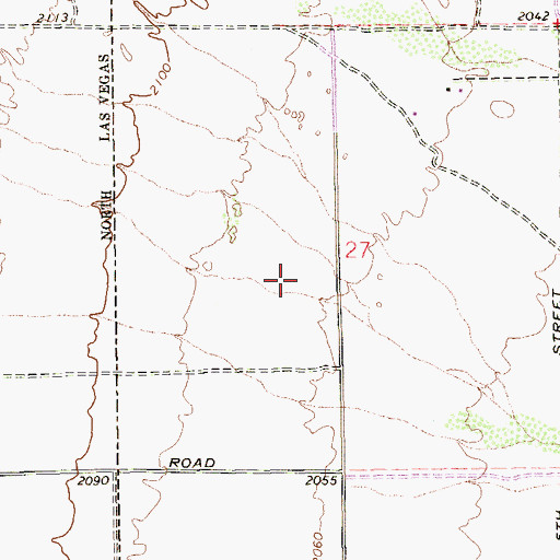 Topographic Map of Clifford O Findlay Middle School, NV