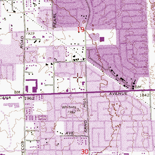 Topographic Map of Explore Knowledge Academy, NV