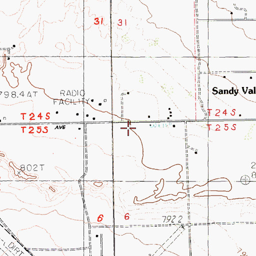 Topographic Map of Keystone Academy, NV