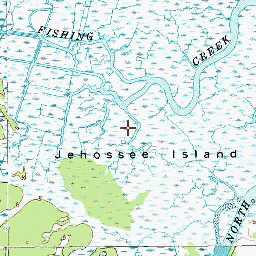 Topographic Map of Ernest F Hollings Ace Basin National Wildlife Refuge, SC