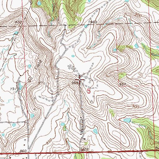 Topographic Map of Bartlesville Air Force Station (historical), OK