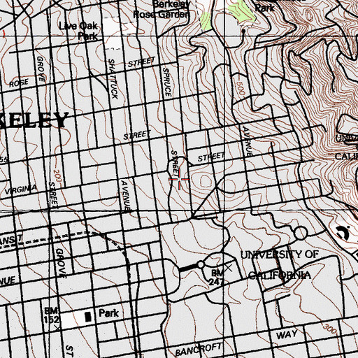 Topographic Map of Sealey G Mudd Building, CA