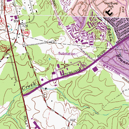 Topographic Map of Community Church, VA