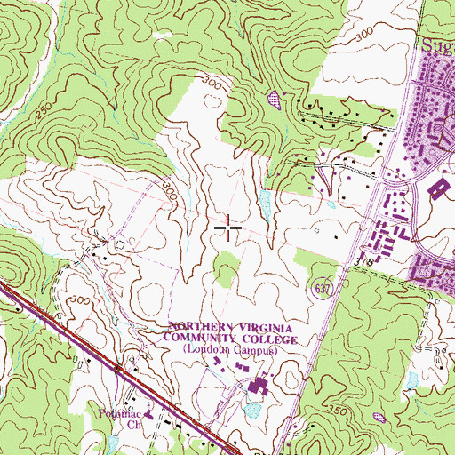Topographic Map of Community Lutheran Church, VA