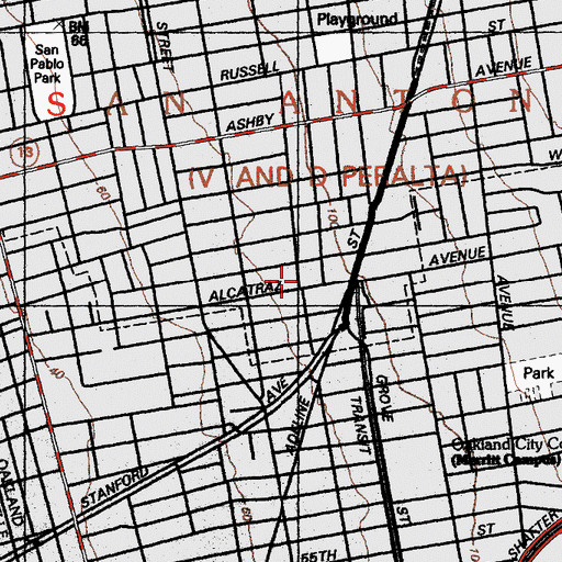 Topographic Map of Ephesian Church of God in Christ, CA