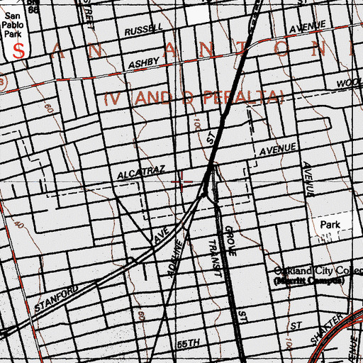 Topographic Map of Philips Temple Church, CA