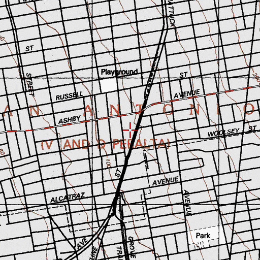 Topographic Map of Saint John Orthodox Church, CA