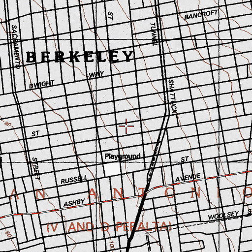 Topographic Map of Berkeley Learning Center, CA