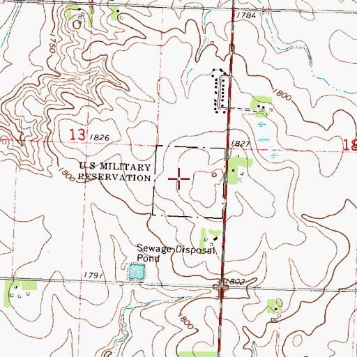 Topographic Map of Chandler Air Force Station (historical), MN