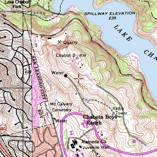 Topographic Map of Nike Site SF-31C (historical), CA