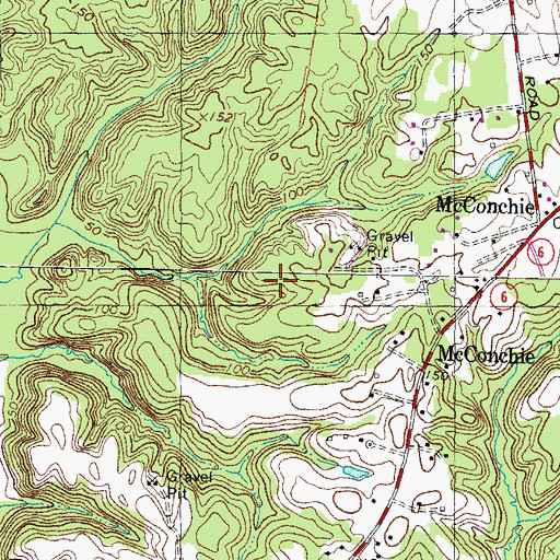 Topographic Map of Leonardtown Volunteer Rescue Squad Company 19, MD