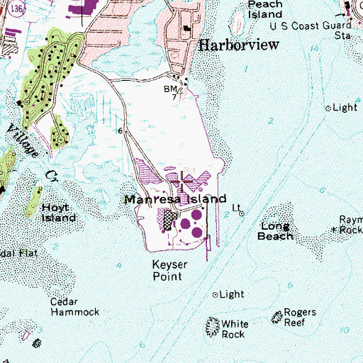 Topographic Map of Manresa Island, CT