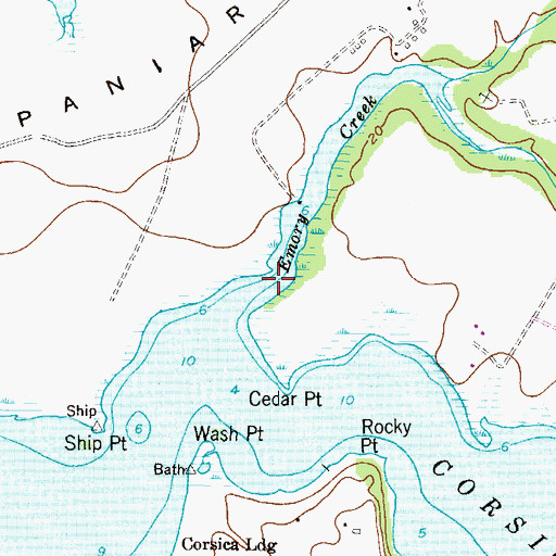 Topographic Map of Centreville Police Department, MD
