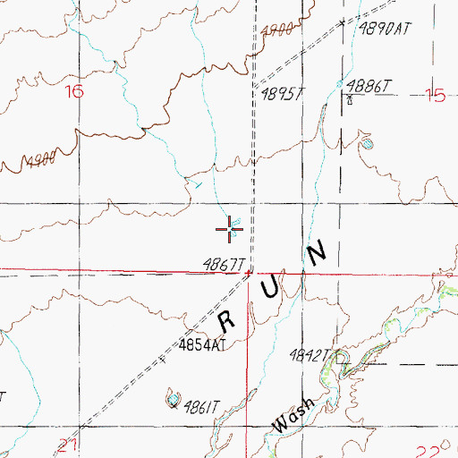 Topographic Map of Little Reservoir, AZ