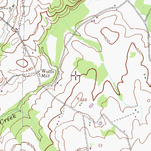 Topographic Map of Arundel Volunteer Fire Department Company 7, MD