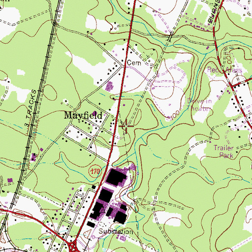 Topographic Map of Anne Arundel County Police Department Western District, MD