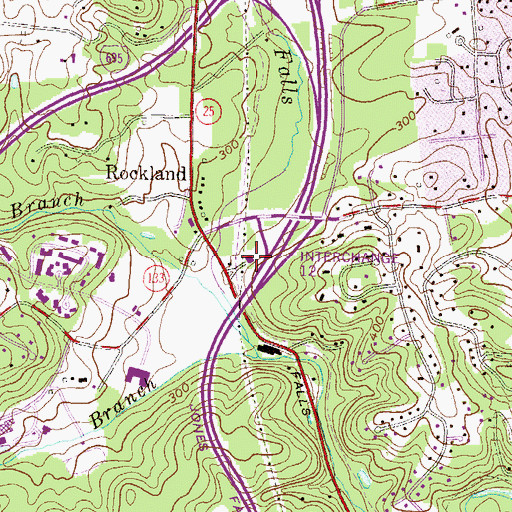 Topographic Map of Baltimore County Fire Department Brooklandville - Station 14, MD