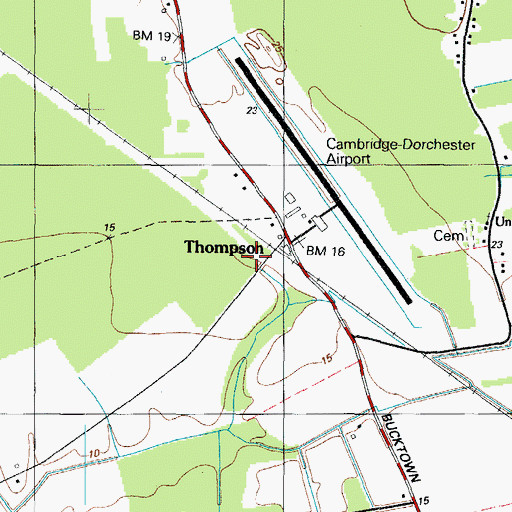Topographic Map of Fruitland Police Department, MD