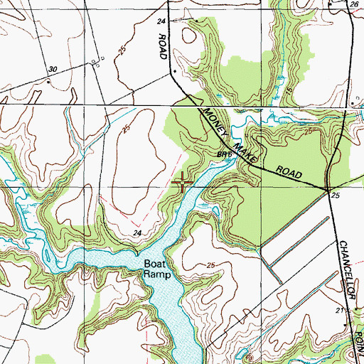 Topographic Map of Salisbury Police Department, MD