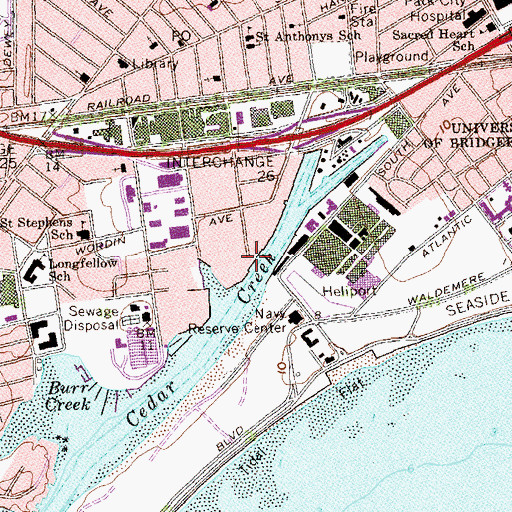 Topographic Map of Maplewood Elementary School, CT