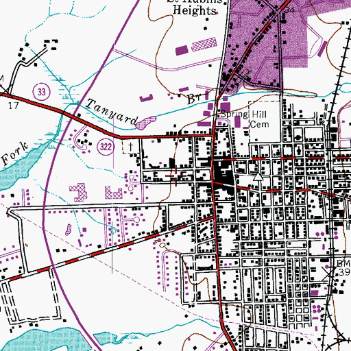 Topographic Map of Talbot County Sheriff's Office, MD