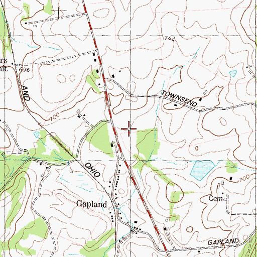 Topographic Map of Boonsboro Volunteer Fire Company 8 Substation, MD