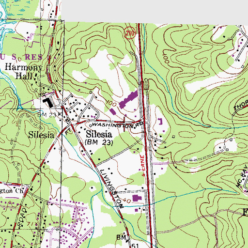 Topographic Map of Prince Georges County Fire Department Company 847, MD