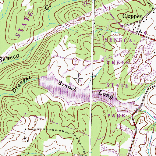 Topographic Map of Montgomery County Sheriffs Department, MD