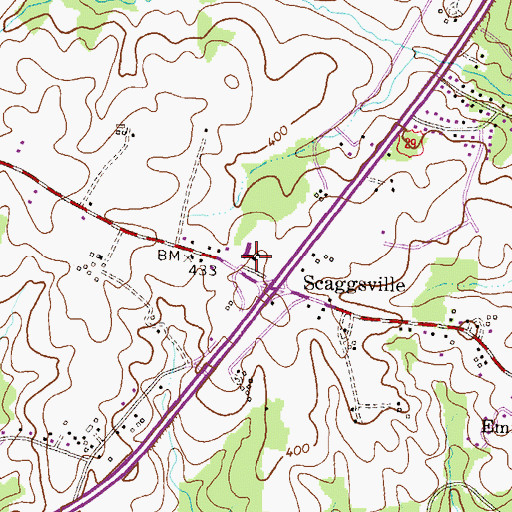 Topographic Map of Howard County Fire Department Station 11, MD