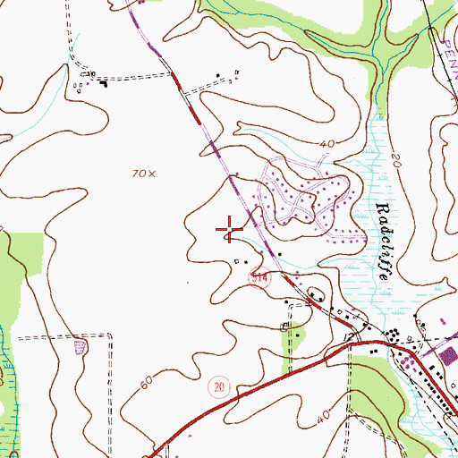 Topographic Map of Kent County Sheriff's Office, MD