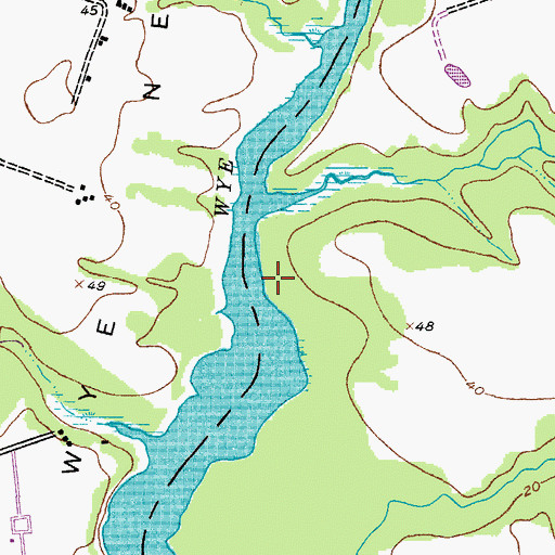 Topographic Map of Dorchester Sheriffs Office, MD