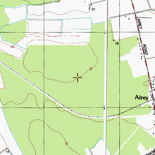 Topographic Map of Ellicott's Island Volunteer Company, MD