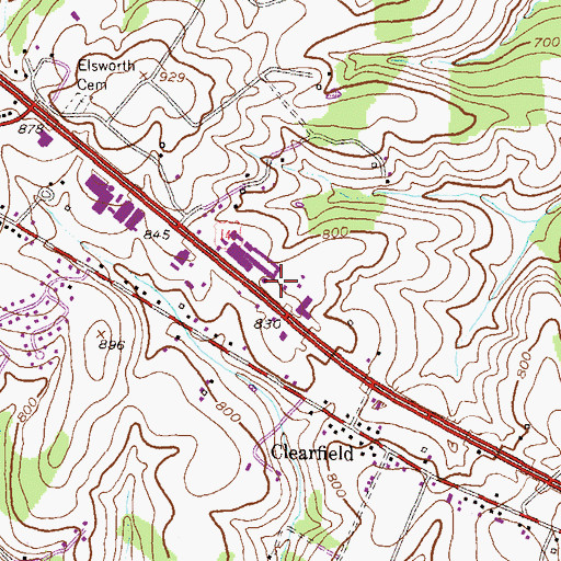 Topographic Map of Maryland State Police Westminster Barrack G, MD