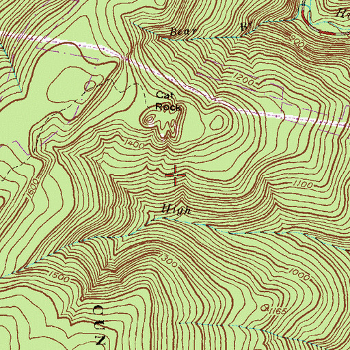 Topographic Map of New Carrollton Police Department, MD