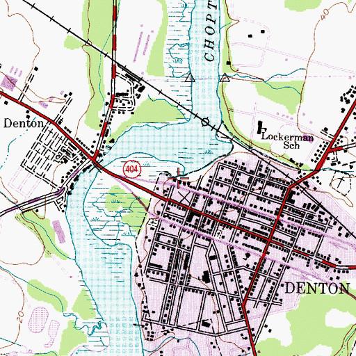 Topographic Map of Caroline County Sheriff's Office, MD