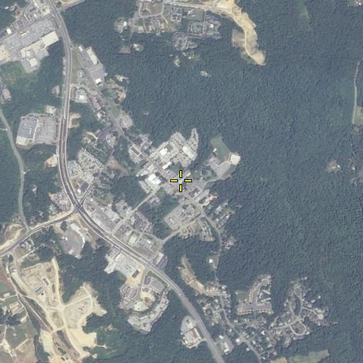 Aerial/Satellite Image of Maryland State Police Department Prince Frederick Barrack U, MD