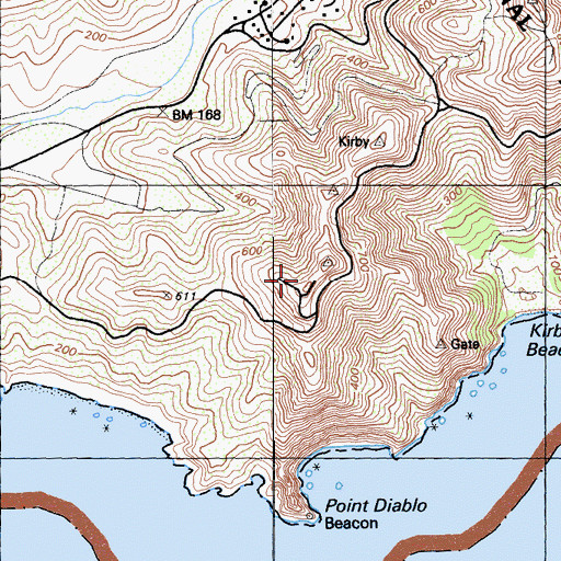 Topographic Map of Nike Site SF-87C (historical), CA