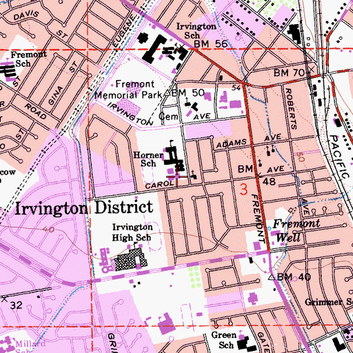 Topographic Map of Good Shepherd Lutheran Church, CA