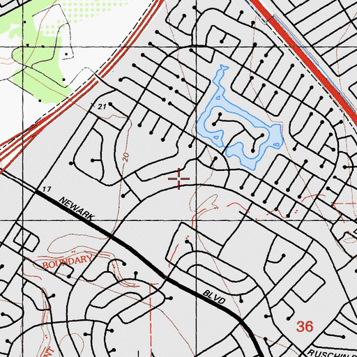 Topographic Map of Holy Redeemer Lutheran Church, CA
