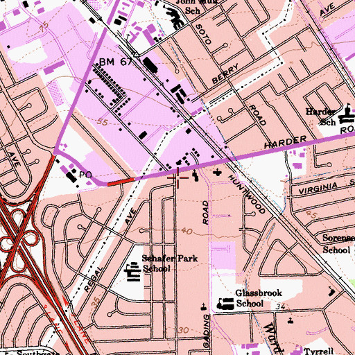 Topographic Map of Good Shepherd Lutheran Church, CA