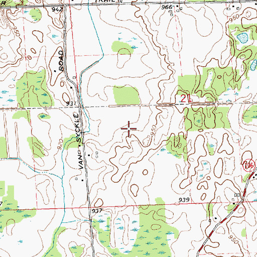 Topographic Map of Howlett Elementary School, MI