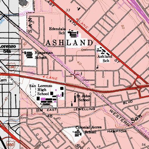 Topographic Map of Centro Cristiano, CA