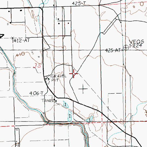 Topographic Map of Community College of Southern Nevada Moapa Valley Center, NV